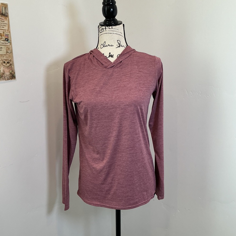 Patagonia Capilene Cool Daily Hooded Sun Shirt Pink Heathered Small Hiking Top